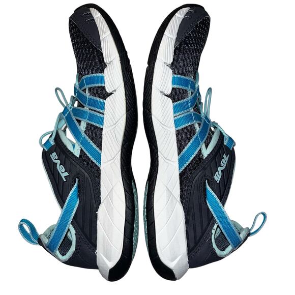 Teva Evo Water Shoes Amphibious Sneakers Black Blue Quick Dry Women’s 7.5 - Picture 5 of 8